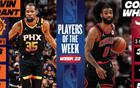 NBA周最佳公布：杜蘭特33次當(dāng)選，懷特連任隊史第二人。
